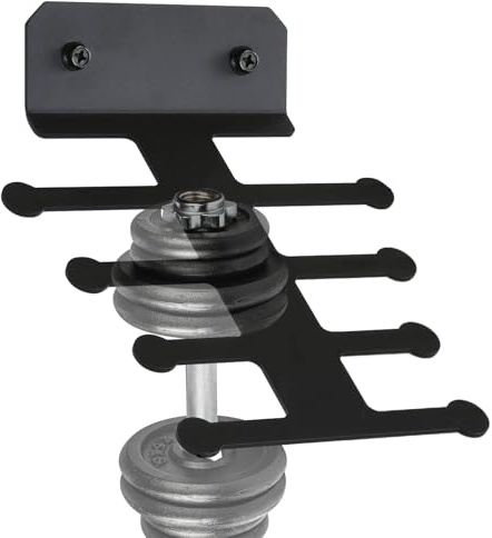 Soporte de almacenamiento para gimnasio – Organizador de banda de acero, soporte para accesorios de tracción, pared, almacenamiento de equipos de fitness, duradero estilo espinoso