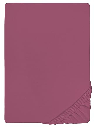 Traumhaft Schlafen - Castell - Markenbettwäsche 0077113 Spannbetttuch Jersey Stretch 1x 140x200 cm - 160x200 cm, brombeer