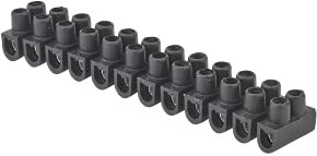 Blocs de jonction életriques | Barrières de Connexion Terminal | Connecteur Rapide borne de Serrage pour câble électrique | Barette 2,5 mm Vrac | 704020, Noir Vrac, 2,5 milimètre carré