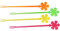 Fackelmann Partypicker Blatt 16cm 12 Stück aus PS, Kunststoff, gelb/orange/pink/grün, 16 x 1 x 1 cm, Einheiten, 50366