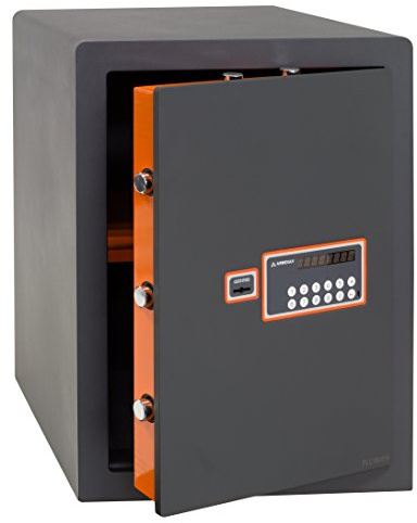ARREGUI Plus C Cassaforte con presa con chiave e codice | Cassaforte mobile, Serratura certificata a Chiave | Cassaforte elettronica con tastiera, doppia sicurezza (57L - 52 x 38,5 x 36 cm)