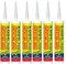 Silicone sigillante trasparente Saratoga - SIL3004-6 pezzi