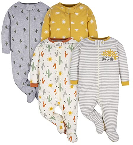 Gerber unisex per bambini, confezione da 4 'N Play, pigiami e pigiami per bambini, sud-ovest, preemie