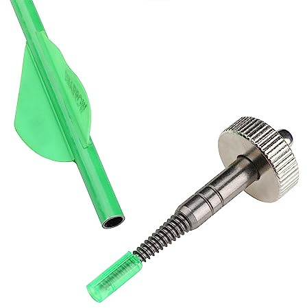 ZSHJGJR Arrow Nock Puller Arrow Nock Tool Screw Thread Style for Removing Broken Arrow Nocks in The Shaft Archery Bow Arrows Accessories (Arrow Nock Tool)