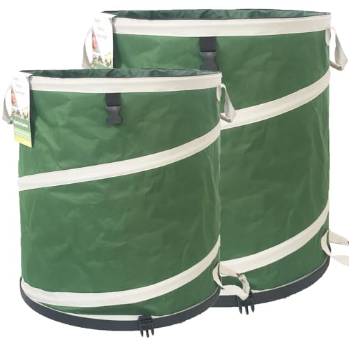 16 Gallon and 24 Gallon Collapsible Trash Can Solid Bottom for Pop-Up Trash Can,Recycling Bin,RV Camping Waste Bin,Laundry Hamper,Yard Waste Bag,Garden Debris Bag,Lawn Grass,Yard Weeds Bags,Leaf Bags