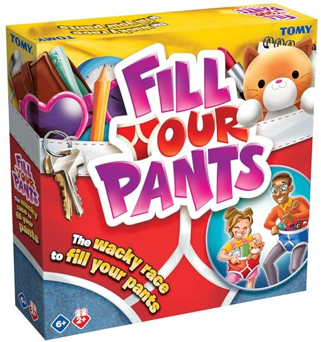 Tomy Slip Party | La Course effrénée pour remplir Son Slip | Jeu Familial hilarant pour Enfants et Adultes | Jeux pour Enfants à partir de 6 Ans | Jeux de fête pour 2 Joueurs et Plus