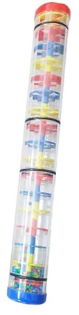 Bâton de Pluie Bébé, Rainmaker Jouet Pluie Son Apprentissage éducatif Perlé Pluie Shaker Jouet En Bois Bâton de Pluie pour Enfants 12 Mois Garçon Fille Bébé, Jouet Sensoriel Premier Âge, 40cm