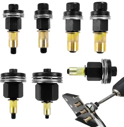 6 Piezas Remachadora Manual,M3, M4, M5, M6, M8, M10 Remachadora de Tuercas,Remaches Roscados Herramientas Profesionales,con Remaches