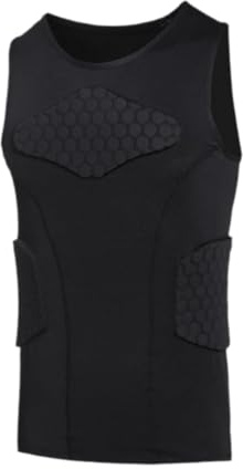 harayaa Gilet de Protection pour Hommes, Gilet pour Le Sport, Protège-côtes de Poitrine pour Le Basket-Ball et Le Baseball, L