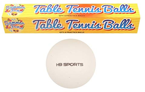 HENBRANDT Pack of 12 White Table Tennis Balls