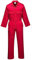 Portwest S999 Herren Euro-Arbeitskleidung Polycotton Overall Arbeitsanzug Rot, XL