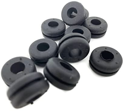 eXODA Kabelgenomföring Gummigenomföring Kabelgenomföring 6mm Grommet 10 stycken