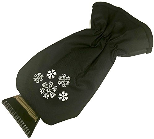 Glart 44EH Raschietto per Ghiaccio Professionale con Guanto Riscaldante, Qualità Elevata, Nero