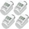 eQ-3 Eqiva Model L Elektronik-Heizkörperthermostat mit Boost-Funktion, 4er Set, Weiß