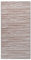 vidaXL Outdoor Teppich Zweischichtiger Jacquard Terrassenteppich Außenteppich Küchenteppich Indoor Terrasse Balkon Flur Küche Bad Braun 80x150cm PP