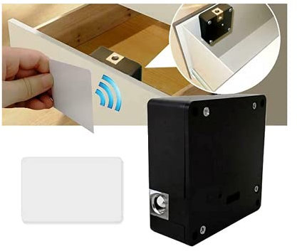 Kit de bloqueo RFID oculto sin llave, cerradura electrónica para el hogar, oficina, armario de madera, cajón, taquilla, armario