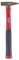 Milwaukee Marteau de serrurier en fibre de verre avec manche en revêtement doux et poignée ergonomique - Grand confort d'utilisation - DIN 1041-200-1000 g - Taille : 500 g