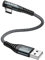 ZKAPOR USB C Kabel 90 Grad Winkel 30CM, Ladekabel Nylon Geflochtenes Schnellladekabel für iPhone 15/15 Pro Max, Samsung Galaxy S23/S22/S21, Note 10, Huawei P40/P30, Google Pixel