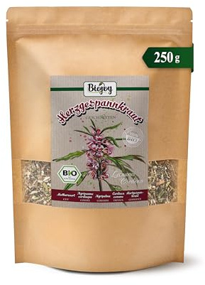 Biojoy BIO Hjärtstilla, torkad, te, 250 g | Hjärtstilla, löst örtte, skuren, Leonurus cardiaca L.