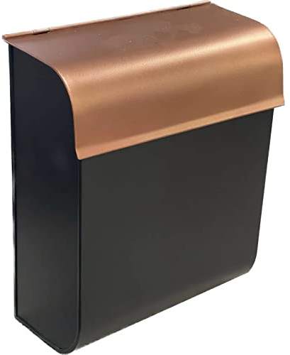 NACH Mailboxes for Outside Wall Mount, 12 x 4.5 x 10 inch, Black Mailbox for Door, Waterproof Mailbox Wall Mount - The Dominion Mailbox