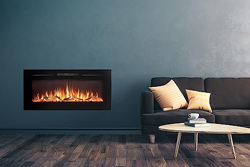 Adam Orlando Inset/Wall Mounted Electric Fire, 42 Inch