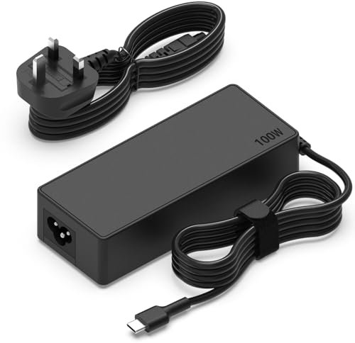 100W USB-C Power Adapter Fast Charger Compatible with Mac Book Pro, iPad, Lenovo, HP, Dell, Asus Laptops and All USB - C Port Devices, Charge Type-C 100W 96W 90W 87W 65W 45W 30W Device