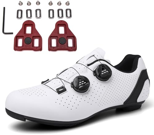 PENXZT Chaussures de Cyclisme pour Hommes Femmes Chaussures de vélo de Route Compatible avec Les Crampons de Delta/SPD de Look Peloton Chaussures de Vélo