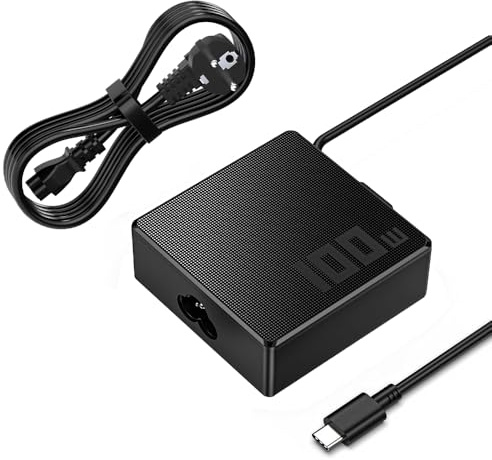 PFMY GaN PD 100W USB C Laddare Nätadapter AC Adapter Power Cord Universal för ASUS Lenovo thinkPad Acer HP Notebook Laptops 20V 5A Max 100W Full Speed Fast Charging