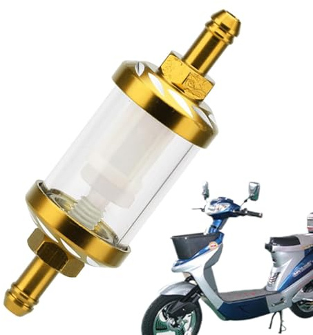 Filtro de gasolina para motocicleta,Copa de filtro de gasolina para motocicleta | Filtro de aceite transparente visible | Filtro de aceite de gasolina para motocicleta ATV y motores pequeños, accesori