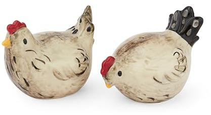 Cooksmart Hen House Lane Salt & Pepper Shakers, Ceramic Set
