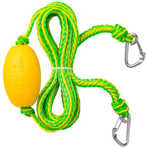 Botepon Floating Kayak Tow Rope with Clips – Quick Connect Rescue Line, Anchor Line for Kayaks,Jetski – Towing Strap Tying Kayaks Together, 20FT