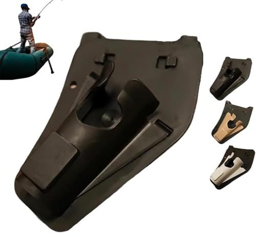 Generico Fondina da fianco scorrevole per canne da pesca, fondina portatile regolabile e resistente, cintura da vita Quick Draw con inserto per attrezzatura da pesca, per a guado, surf (Nero)