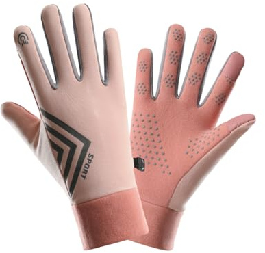 STIM Gants de Cyclisme Homme Femme Gants Chauds d'hiver Coupe-Vent Rose Taille Unique