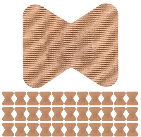 MOLUCKFU Vendajes Elásticos Transpirables para Dedos y Nudillos 45X51 MM Forma de Ala 100 Unidades Apósitos de Tela Flexibles Protectores para Heridas y Cortes Pequeños Uso Diario y Viajes