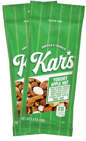 Kar’s Nuts Yogurt Apple Nut Trail Mix, 1.5 oz – Grab & Go Bags, Individual Snack Packs (Pack of 72), Gluten-Free Trail Mix Snack
