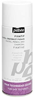 Pébéo – Fixierstift für Pastellkreide, Bleistifte und Kohle, Spray, 400 ml