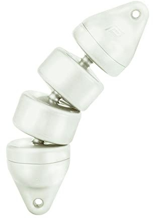 Plastimo Parafango per barche, diametro 12/15 cm, bianco, blu o nero, bianco, diametro 15 mm, metallo