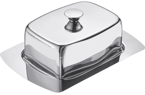 Westmark smörskål, dekorativ, längd: 19 cm, rostfritt stål, silver, 20872260