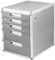 TUKA-i-AKUT XXL Metall Schubladenbox Abschließbar 5 Fächer DIN A4, Aluminiumlegierung, ohne Beschriftungsfeldern, Dokumenten Aufbewahrung Ablagebox, Robust Ordnungsbox 315x398x350 TKD8602_NLS