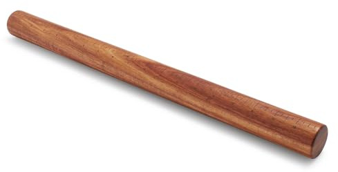 Sur La Table Acacia Wood Rolling Pin – 19 with Measurement Markings for Dough, Pastry & Candy Crushing