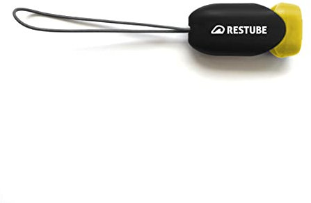 restube Notfallpfeife Super Laute Sicherheitspfeife mit 2-Ton-Frequenzen mit Lanyard, ideal für Schwimmen, Kajakfahren, Bootfahren, Überleben im Wasser, Wandern, Camping, Klettern, Black+Yellow