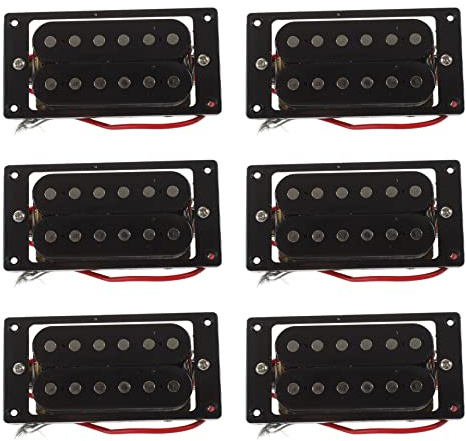 TsoLay 12 svart dubbel spole elektrisk gitarr pickup + ramskruvar