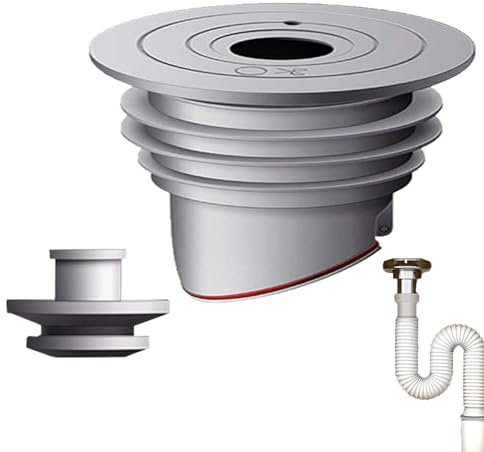 Junta para manguera de desagüe de lavadora, junta de manguera de desagüe de lavadora, anillo de sellado de tubo de canal antiolor, junta de silicona versátil para tuberías de desagüe de suelo y