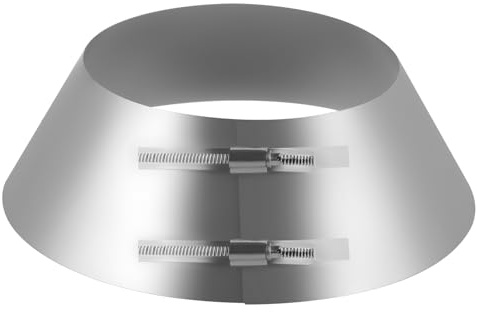 Fardtry Adjustable Storm Collar, Galvanized Steel Chimney Pipe Collar for 6 Inch Double Wall Pipes or 8 Inch Single Wall Pipes