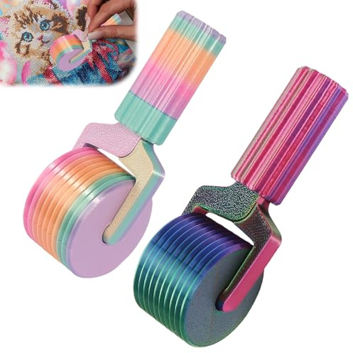 prota 2 Pcs Diamond Painting Roller 5D Diamond Art Craft Accessories | Detachable Diamond Painting Accessories DIY Craft Tool for Rhinestone Embroidery