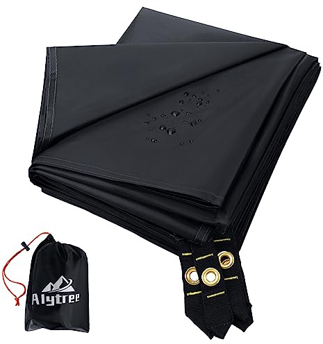 Alytree Camping Tarp Tent Footprint, Ground Sheet for Camping, Multi-Purpose Waterproof, Camping Essentials, Tent Carpet & Mat, Tarpaulin for Hiking, Backpacking and Beach Use