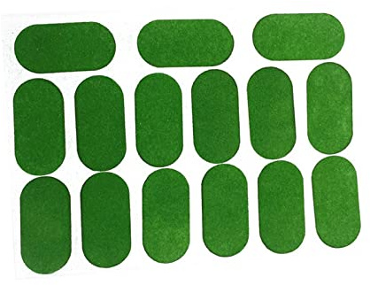 ZYIHNIRB Pool Tablecloth Stickers Adesivo Feltro Plaster Riparazione Protezione Strappi Marker Dots Facile da Applicare per Tavolo da Biliardo Snooker E Gioco, 50x23mm