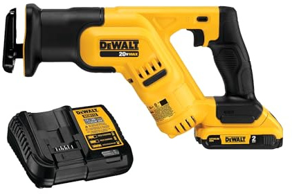 DEWALT 20V MAX* Cordless Reciprocating Saw Kit, Compact, 2-Amp Hour (DCS387D1)