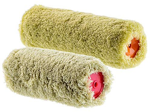 KADAX Rodillo de pintor de 20 cm + 25 cm, rodillo para pintura de pared, fachadas, pelo largo, poliacrílico, rodillo de barniz, rodillo de fachada, rodillo (1)