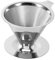 Yosoo Health Gear 1 Stück Kaffeefilter Wiederverwendbar, Edelstahl, Dauerkaffeefilter Melitta Kompatibel, Silber